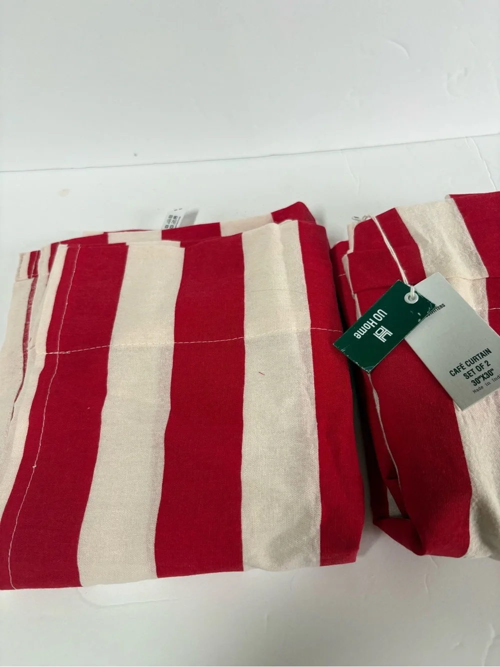 NWT Urban Outfitters Striped Patterned Café Curtain Set